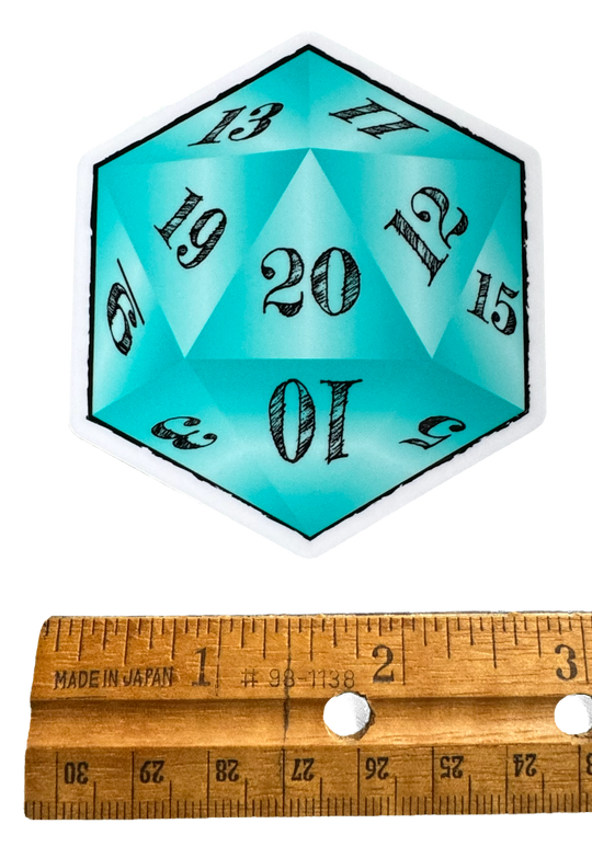 Bright, gem-toned artwork with a smooth, glossy finish that enhances the sharp, faceted look and vibrant depth of the design with a ruler for size validity