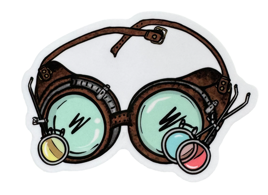 This DND sticker is inspired by brilliant tinkerers. The Artificer Goggles sticker brings charm and magical workshop vibes wherever it takes hold.&nbsp;