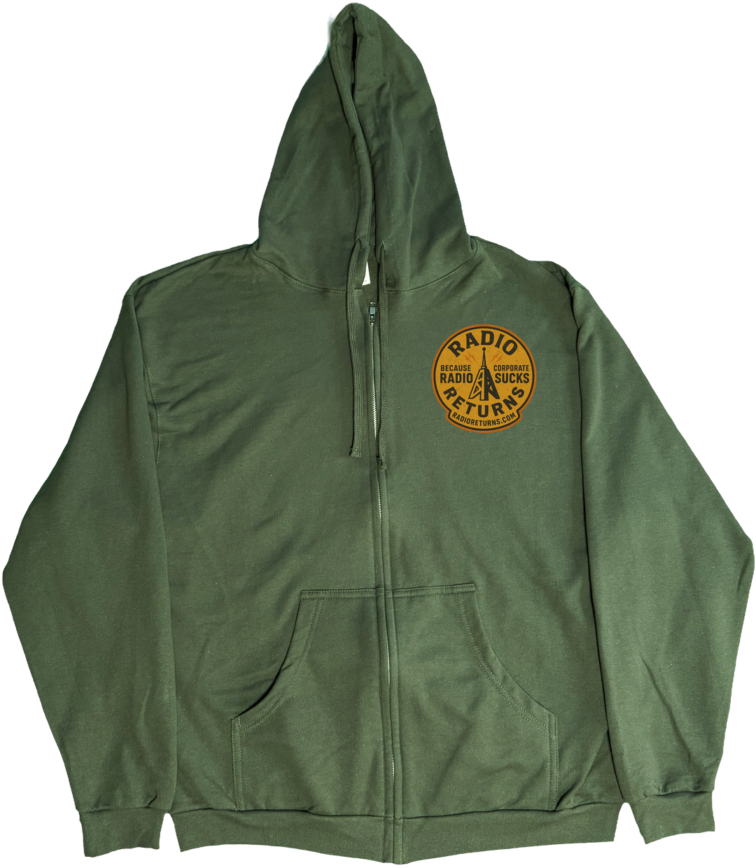 Zippered Radio Returns Hoodie